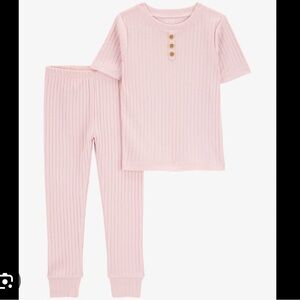Carter's Light Pink Striped Pajama Set